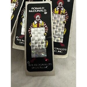 lot of 12 1978 McDonald's Ronald McDonald 3" Vintage Sticker Prism Vending